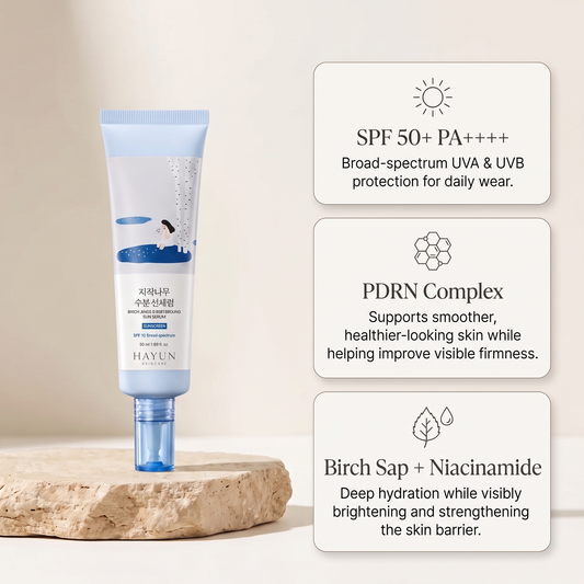 Hayun SPF 50 PDRN Moisturizing Sun Serum